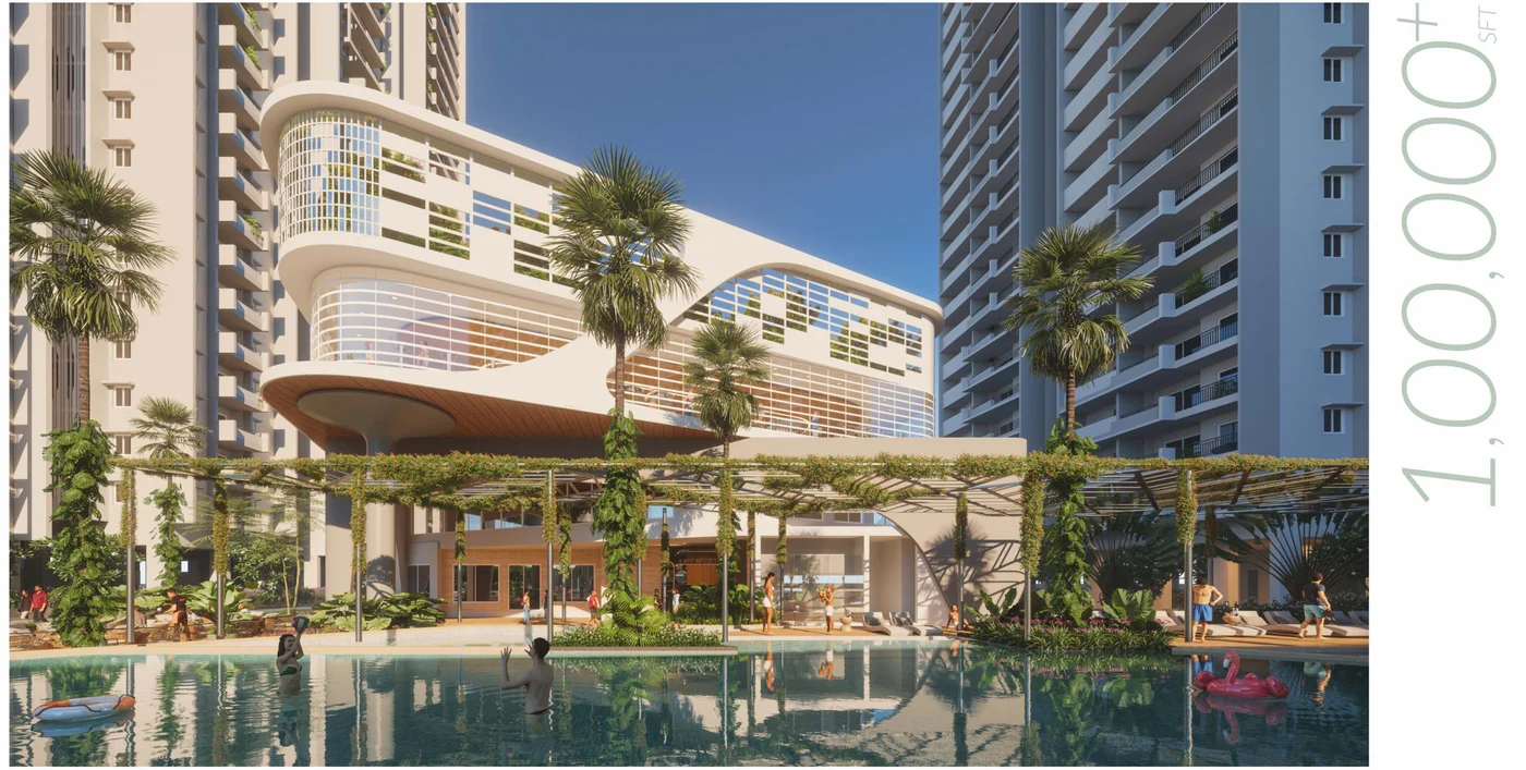 Anvita Ivana clubhouse and pool deck, Kollur, Hyderabad