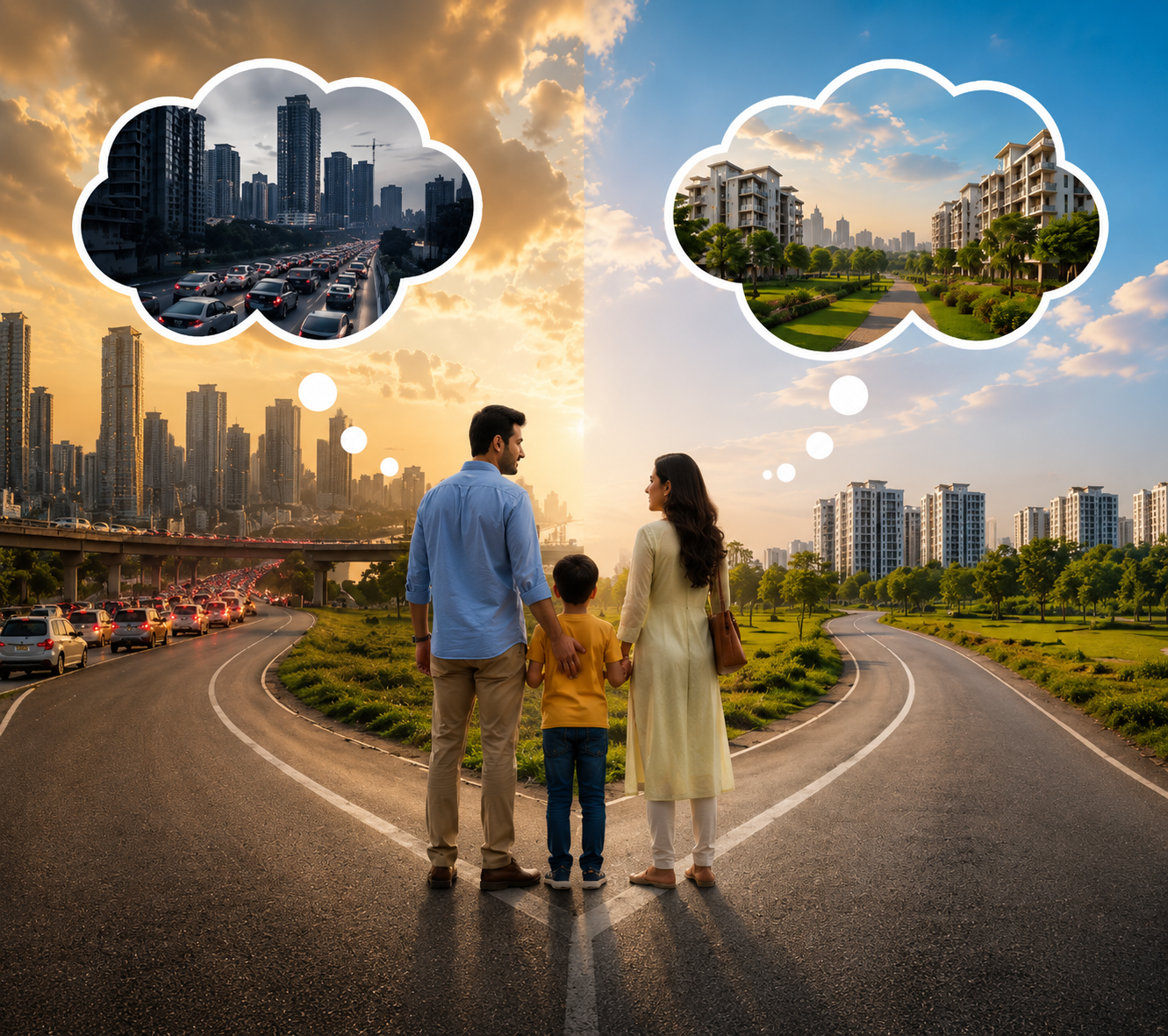 Tellapur and Kokapet residential areas in West Hyderabad