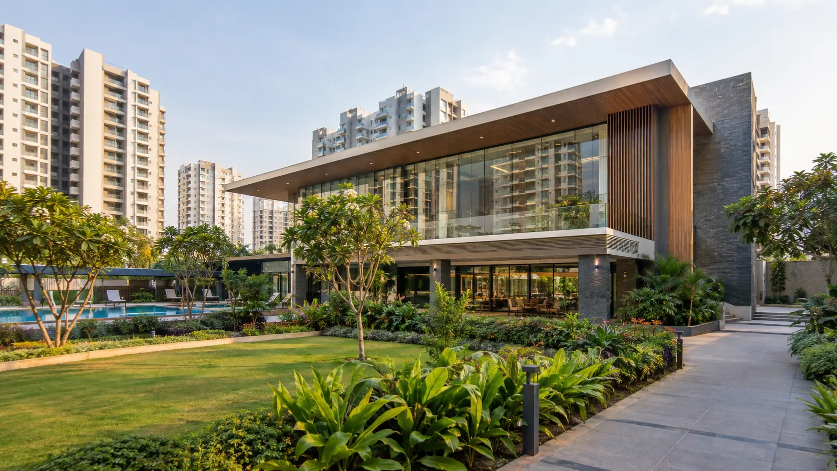 Flats in Gachibowli Hyderabad, clubhouse and amenities