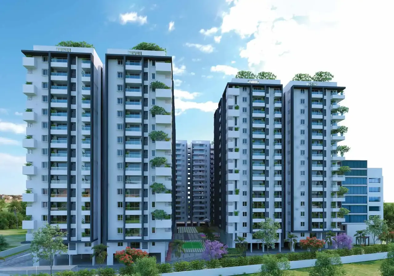Vaishnavi Houdini towers near ORR Exit 18, beside TSPA in Bandlaguda Jagir